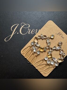J. Crew Crystal & Resin Chandelier Earrings